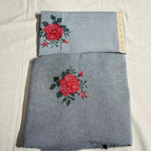 SINGLE/DOUBLE CROSSTICH BEDSHEET