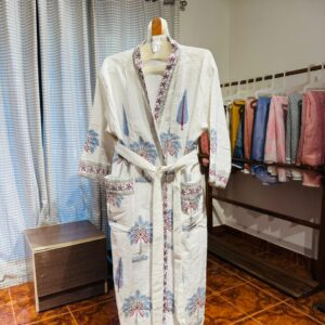 JAIPUR BLOCK PRINTED BATHROBE