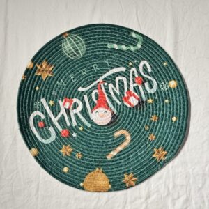 Christmas Jute Coaster