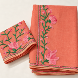 Moonga Kota Aari Work Saree
