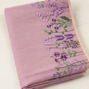 Embroidered Moonga Kota Saree