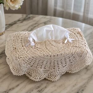 Crochet Lace Tissue Box Cover